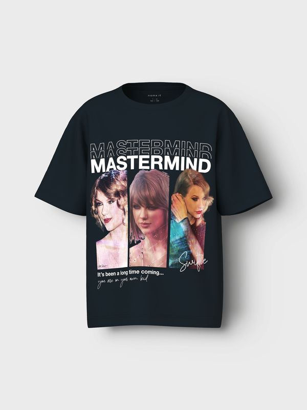 NAME IT NAME IT Majica 'NKFFIDAH TSWIFT'  tirkiz / tamno ljubičasta / crna / bijela