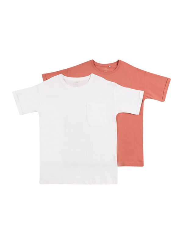 NAME IT NAME IT Majica 'NKFVITENNA'  rosé / bijela