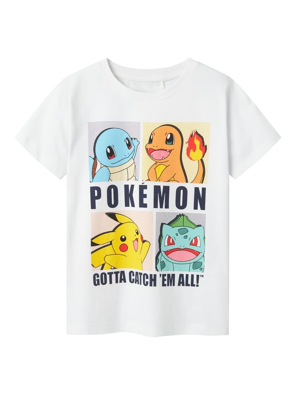 NAME IT NAME IT Majica 'NKMDAZZ POKEMON'  svijetloplava / žuta / narančasta / bijela