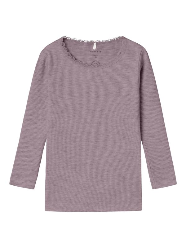 NAME IT NAME IT Majica 'NMFKAB'  sivkasto ljubičasta (mauve)