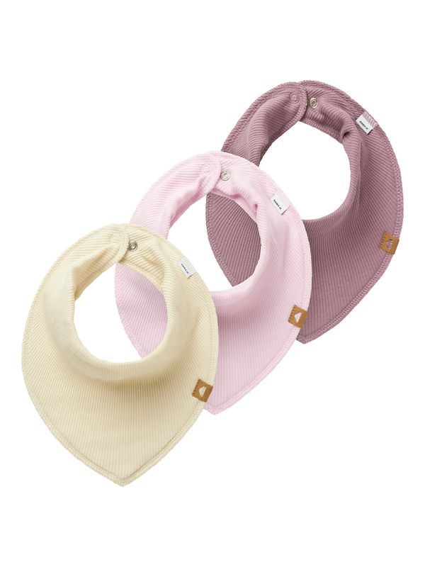 NAME IT NAME IT Podbradak za bebe 'NBFYVETTEBINNIE'  sivkasto bež / sivkasto ljubičasta (mauve) / roza