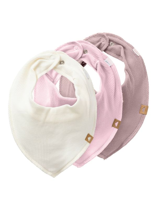 NAME IT NAME IT Podbradak za bebe 'YVETTI'  konjak / pastelno ljubičasta / roza / bijela