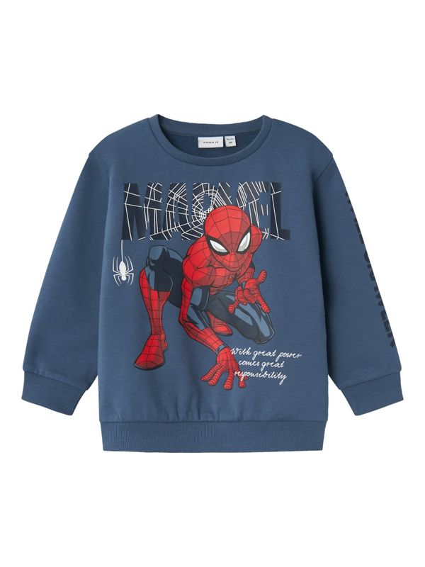 NAME IT NAME IT Sweater majica 'ASIST'  morsko plava / tamno plava / crvena / bijela