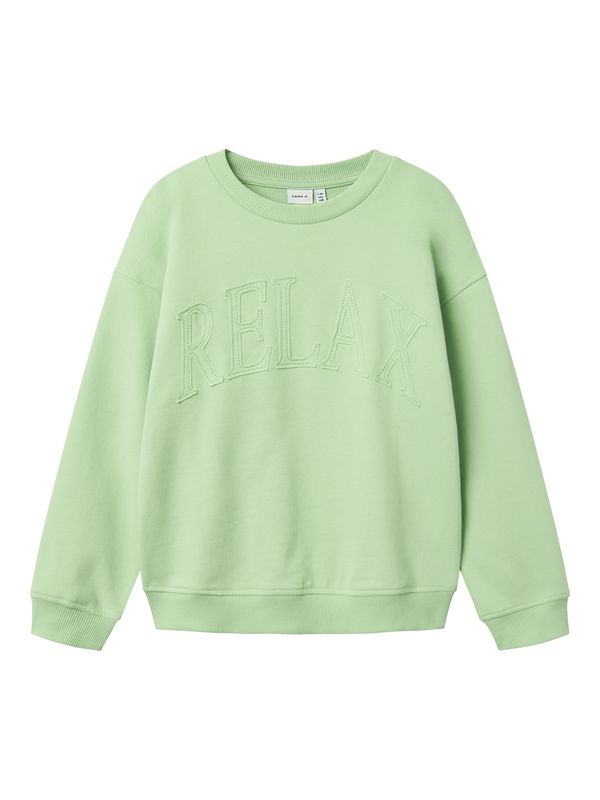 NAME IT NAME IT Sweater majica 'NKFBULOP'  svijetlozelena