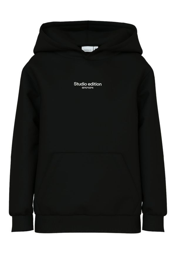 NAME IT NAME IT Sweater majica 'NKMBRODY'  crna / bijela