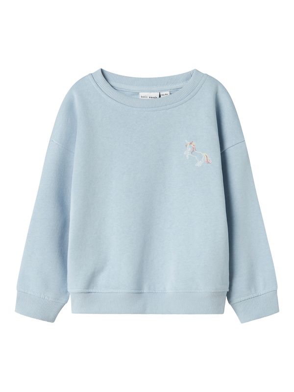 NAME IT NAME IT Sweater majica  svijetlosiva / sivkasto ljubičasta (mauve) / bijela