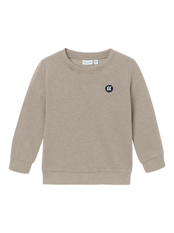 NAME IT NAME IT Sweater majica  tamno bež / crna / bijela
