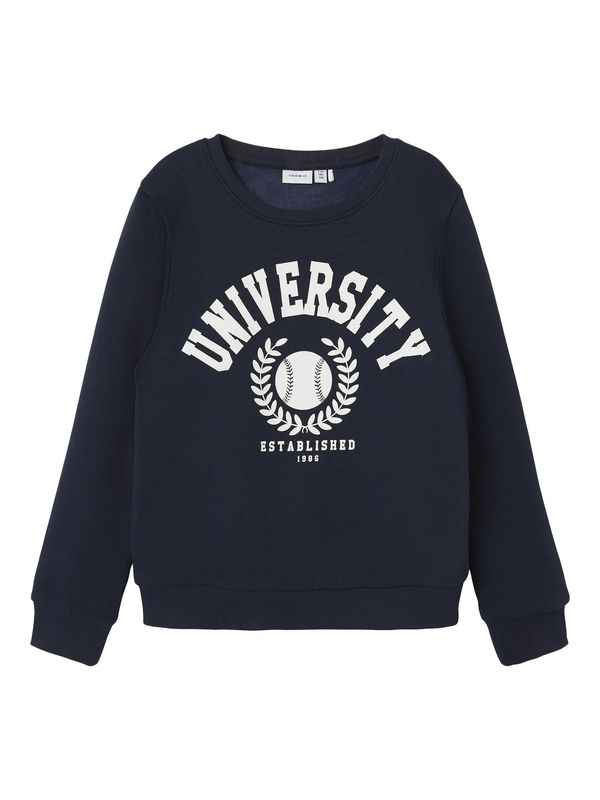 NAME IT NAME IT Sweater majica 'Tille'  noćno plava / bijela