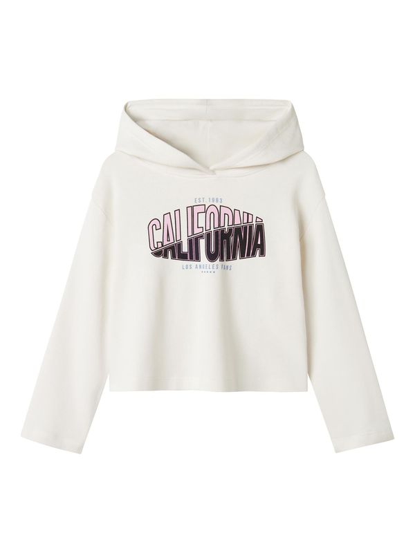 NAME IT NAME IT Sweater majica 'Viala'  svijetlobež / plavi traper / šljiva / crna