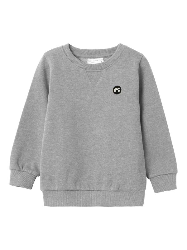 NAME IT NAME IT Sweater majica 'VIMO'  siva melange / crna