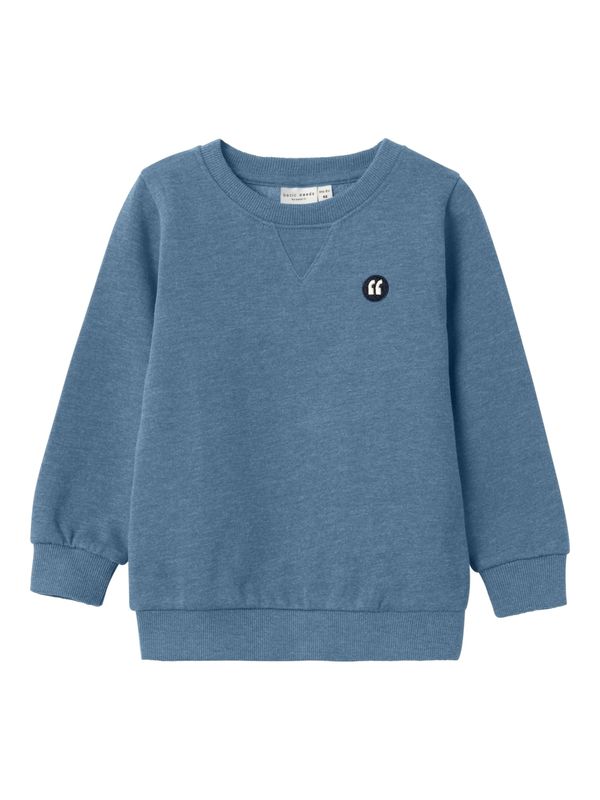 NAME IT NAME IT Sweater majica 'VIMO'  svijetloplava / crna / bijela