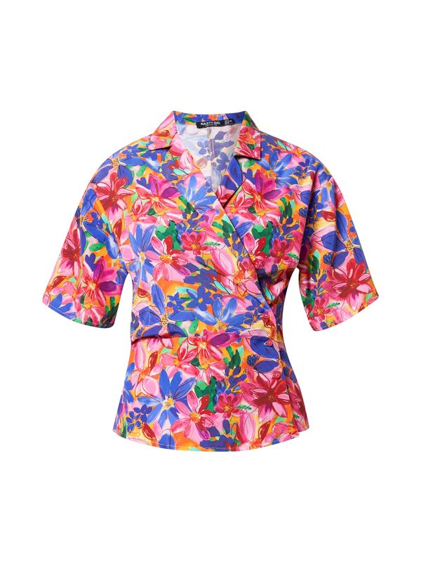 Nasty Gal Nasty Gal Bluza  plava / zelena / narančasta / roza