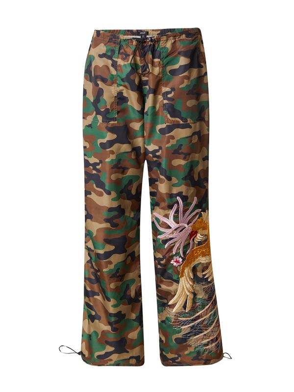 Nasty Gal Nasty Gal Cargo hlače  bež / smeđa / zelena / crna