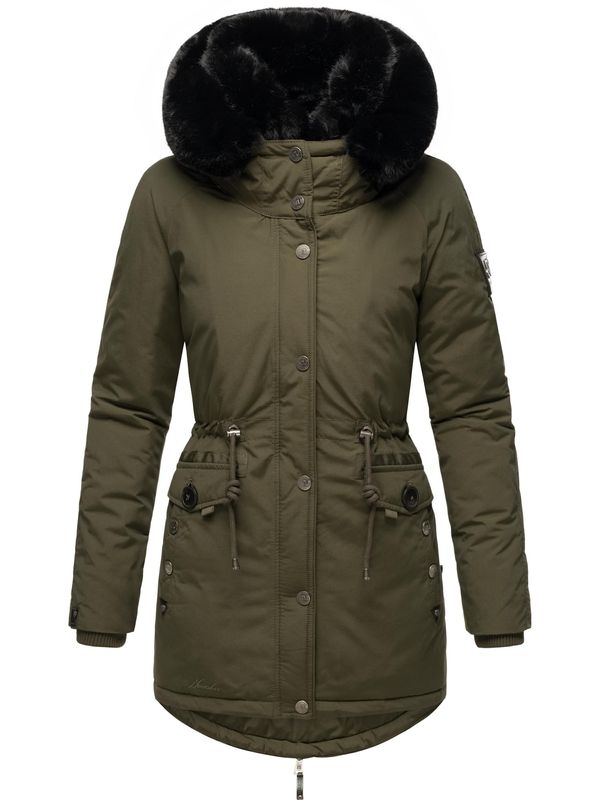 NAVAHOO NAVAHOO Zimska parka 'Sweety Deluxe'  kaki / crna
