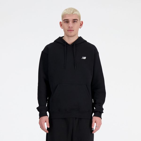 new balance new balance Sweater majica 'Essentials'  crna / bijela