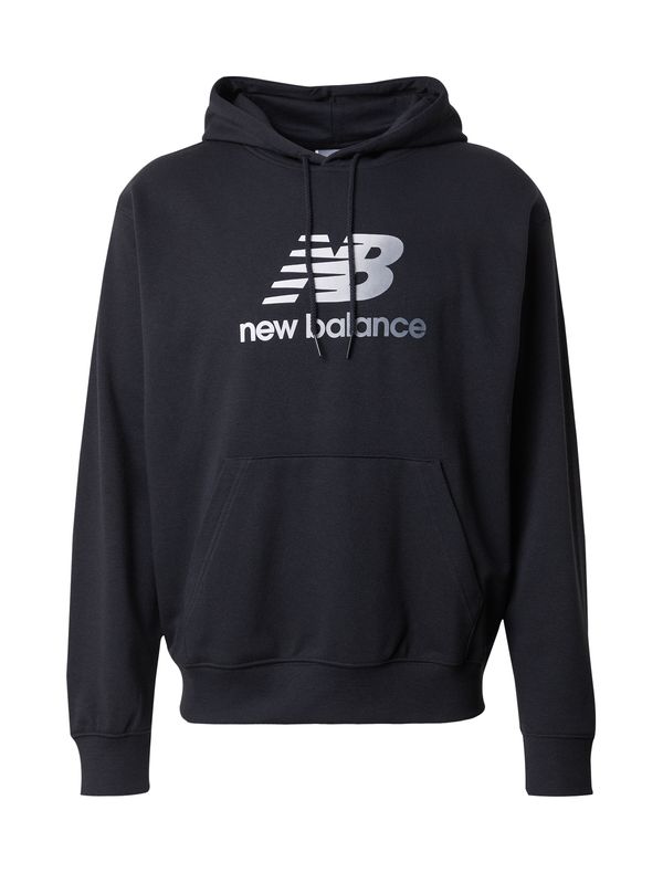 new balance new balance Sweater majica  siva / crna / bijela