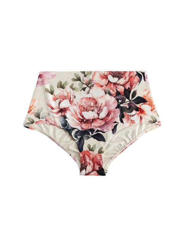 Next Next Bikini donji dio  kraljevski zelena / svijetloroza / narančasto crvena / bijela