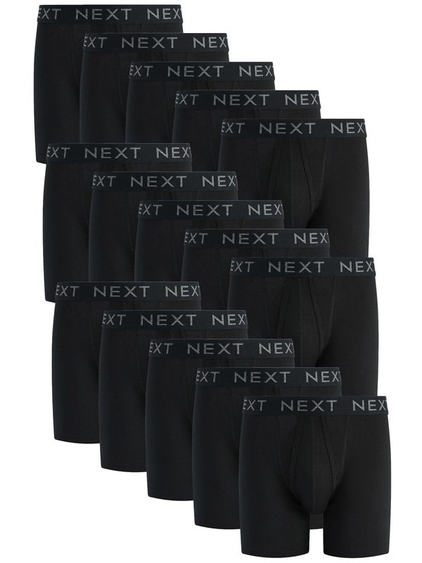 Next Next Bokserice  siva melange / crna