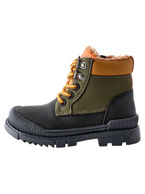 Next Next Čizme  kaki / mandarina / crna