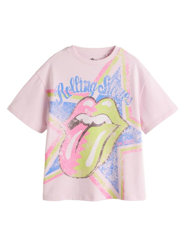 Next Next Majica 'Rolling Stones'  svijetloplava / roza / roza / crna