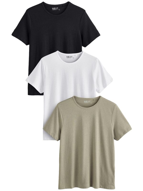 Next Next Majica  taupe siva / crna / bijela