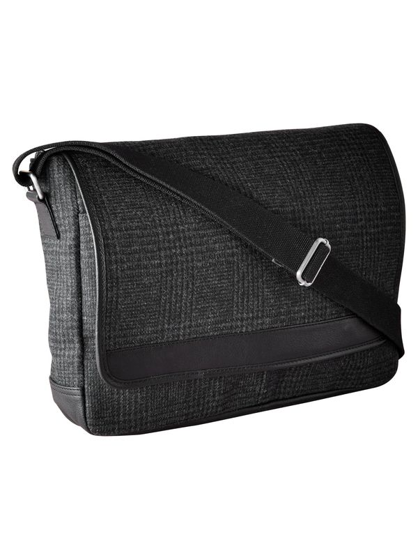 Next Next Messenger torba preko ramena  siva / crna / crna melange