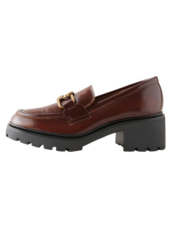 Next Next Slip On cipele  kestenjasto smeđa / zlatna