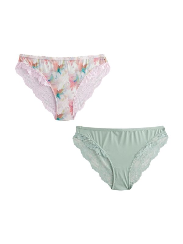 Next Next Slip  tirkiz / pastelno zelena / roza / bijela