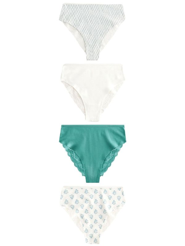 Next Next Slip  zelena / bijela