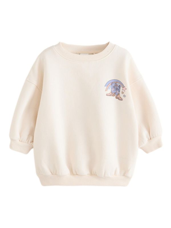 Next Next Sweater majica  boja pijeska / ljubičasta / roza