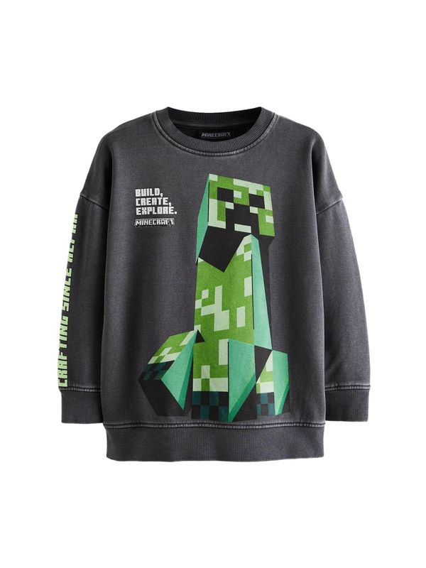 Next Next Sweater majica 'Minecraft '  siva / miks boja
