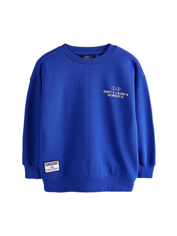 Next Next Sweater majica  plava / bijela