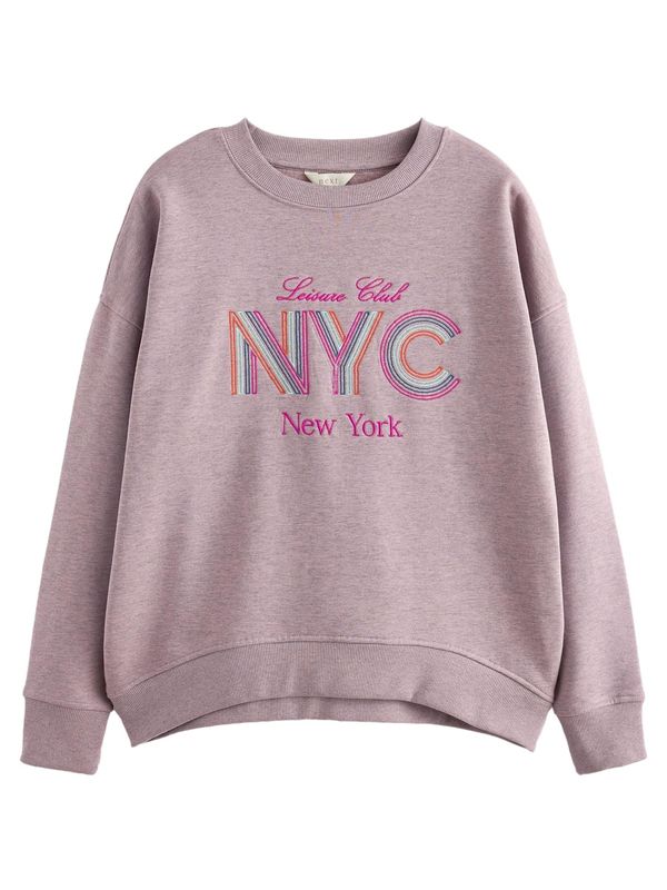 Next Next Sweater majica 'Summer City'  tamno plava / narančasta / roza / rosé