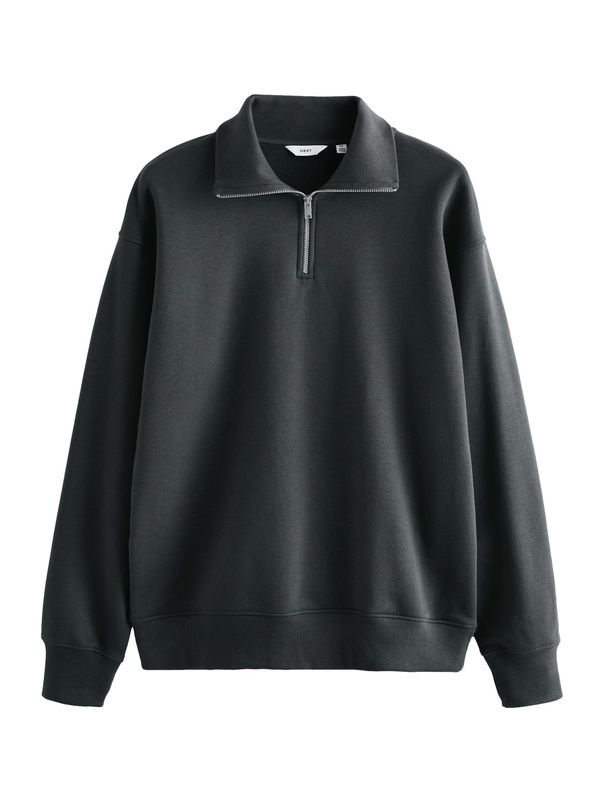 Next Next Sweater majica  tamo siva