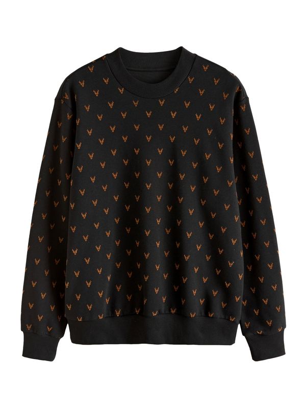 Next Next Sweater majica  višnja / crna