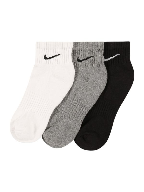 NIKE NIKE Čarape 'EVERYDAY CUSH'  siva melange / crna / bijela