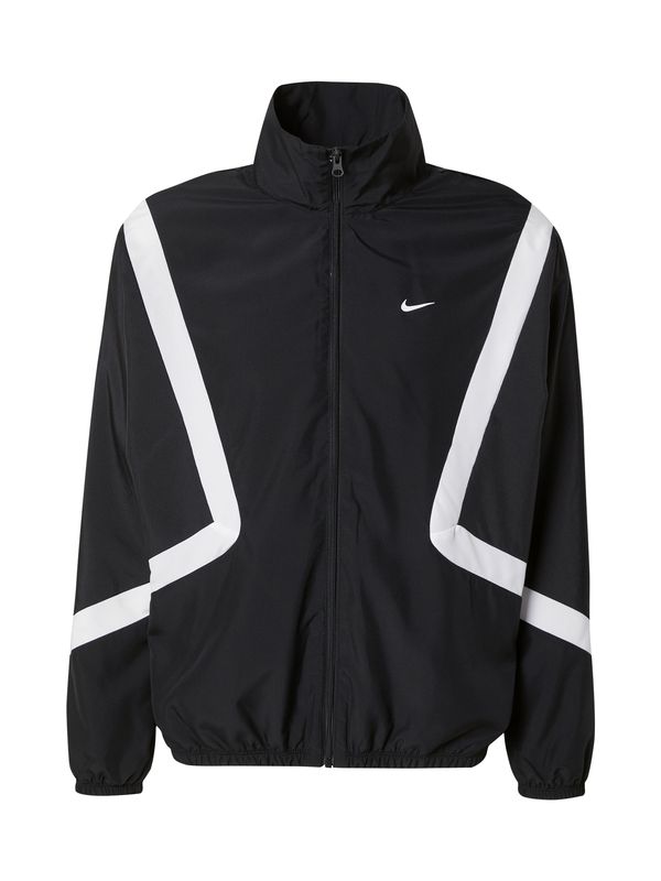 NIKE NIKE Jakna za vježbanje  crna / bijela