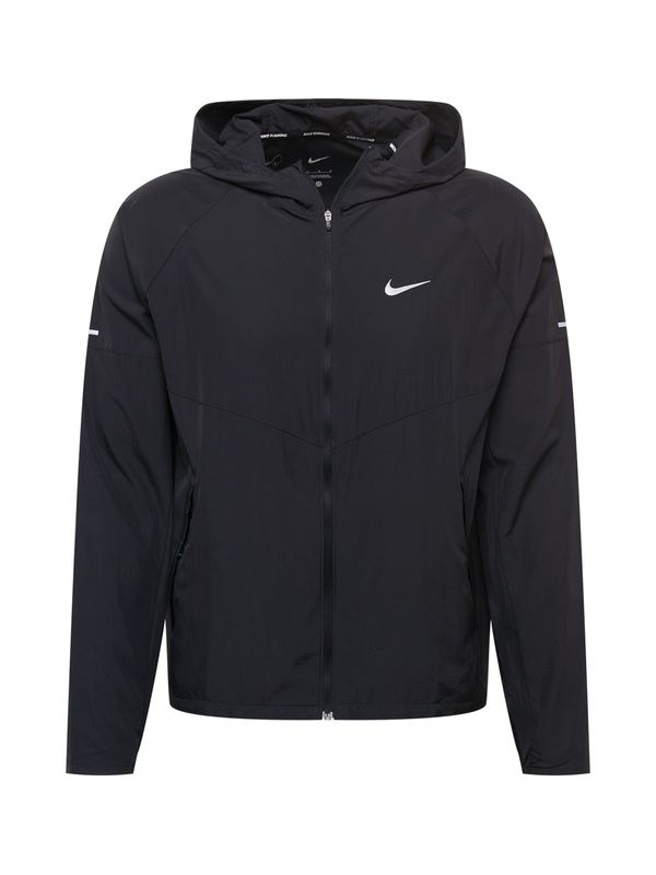NIKE NIKE Sportska jakna  crna / bijela
