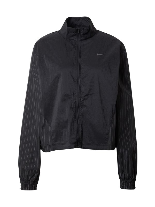 NIKE NIKE Sportska jakna 'RUN DVN'  svijetlosiva / crna
