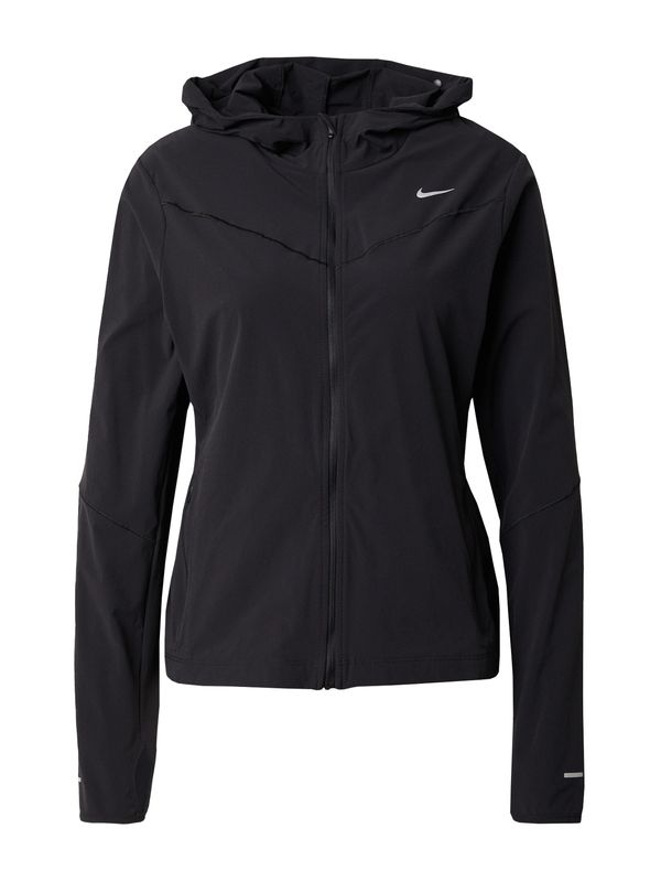 NIKE NIKE Sportska jakna  srebrno siva / crna / bijela