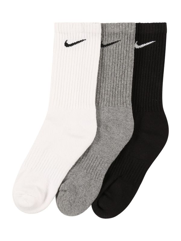 NIKE NIKE Sportske čarape 'Everyday'  siva melange / crna / bijela