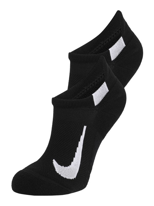 NIKE NIKE Sportske čarape 'Multiplier'  crna / bijela