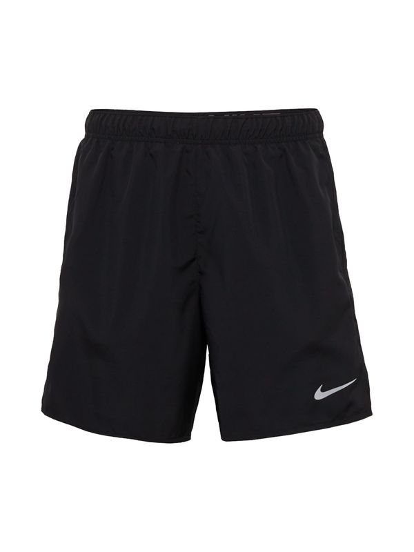 NIKE NIKE Sportske hlače 'Challenger'  srebrno siva / crna