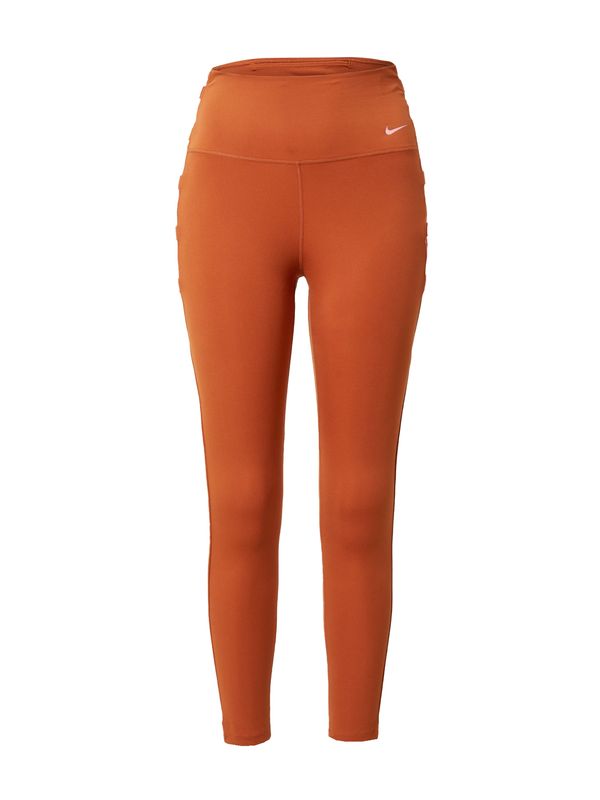 NIKE NIKE Sportske hlače  ciglasto crvena / bijela