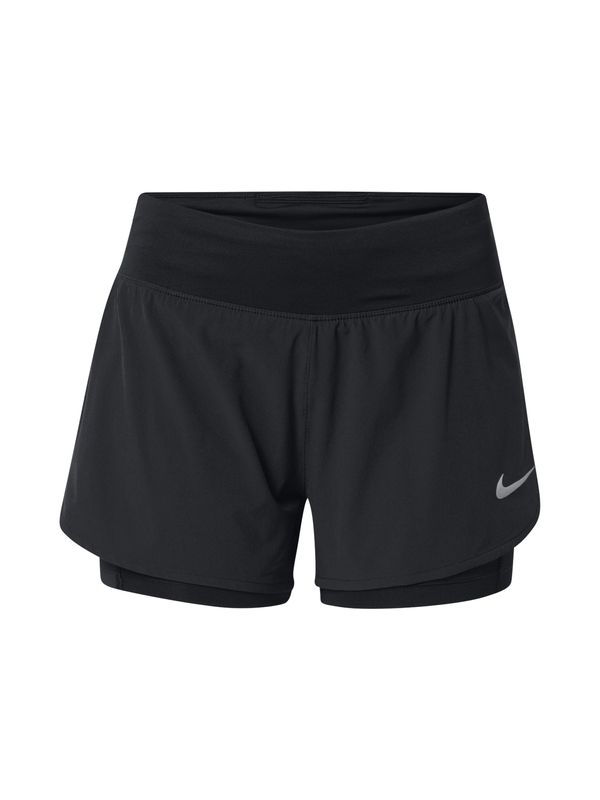 NIKE NIKE Sportske hlače 'Eclipse'  svijetlosiva / crna