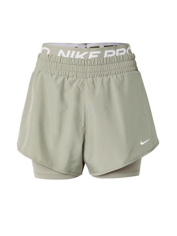 NIKE NIKE Sportske hlače  kaki / bijela