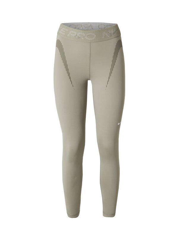 NIKE NIKE Sportske hlače  maslinasta / tamno zelena / bijela