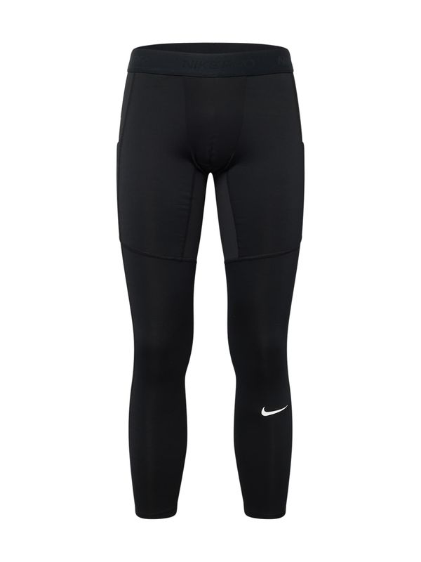 NIKE NIKE Sportske hlače 'Pro'  crna / bijela