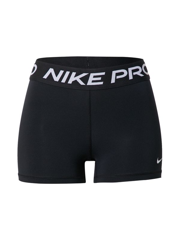NIKE NIKE Sportske hlače 'Pro'  crna / bijela