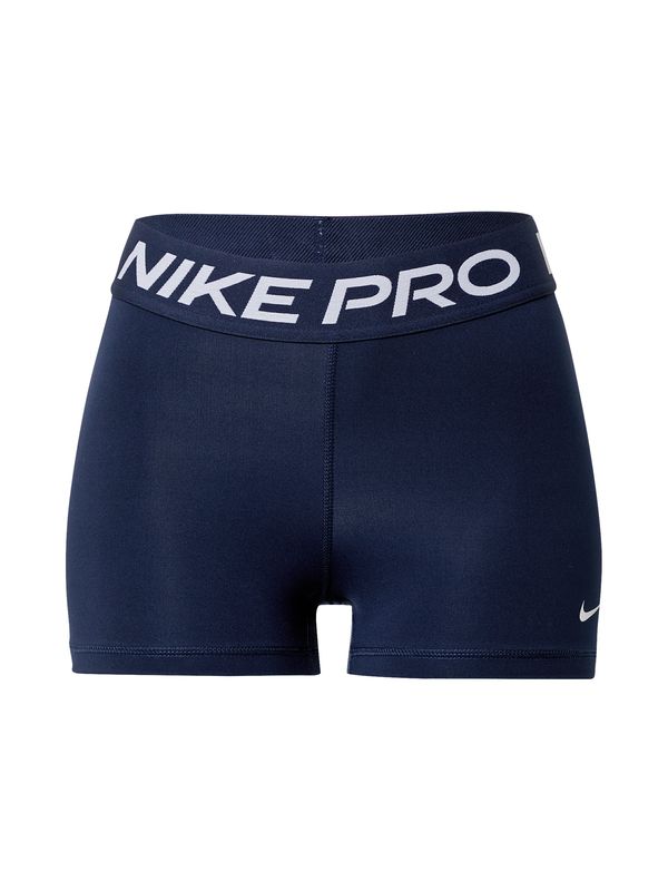 NIKE NIKE Sportske hlače 'Pro'  mornarsko plava / bijela